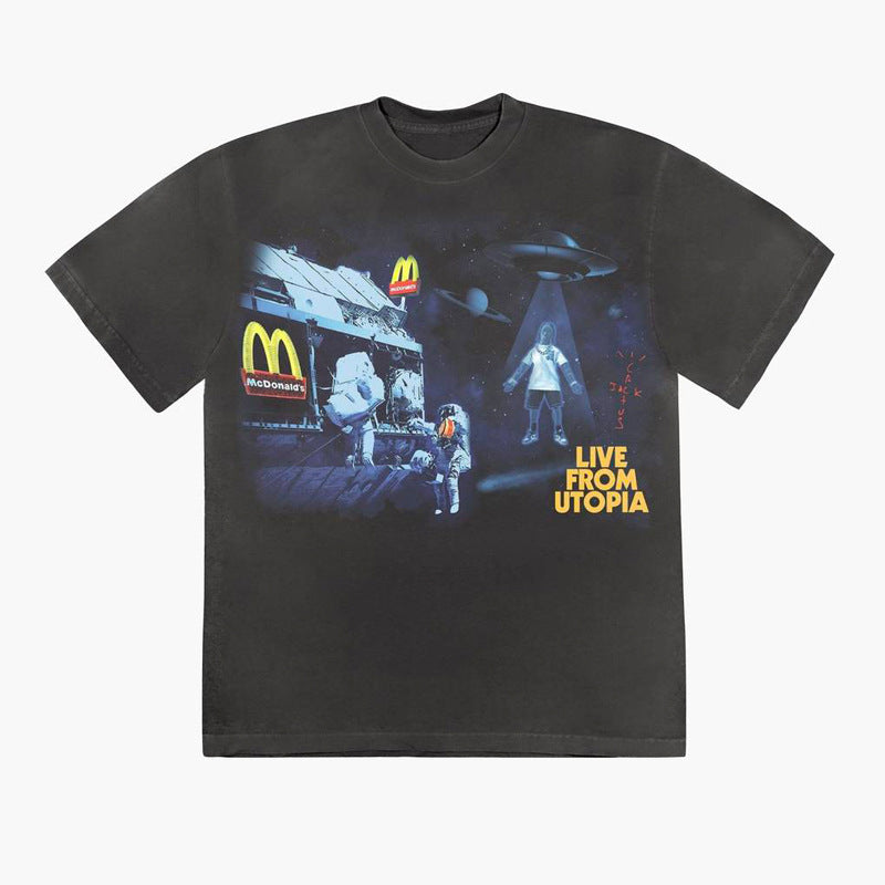 Men’s Graphic Hip-Hop Style T-Shirt