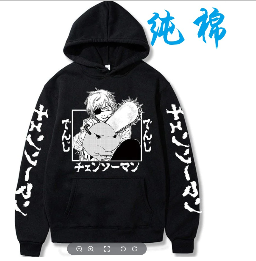 Men's Chainsaw Man Cotton Anime Hoodie