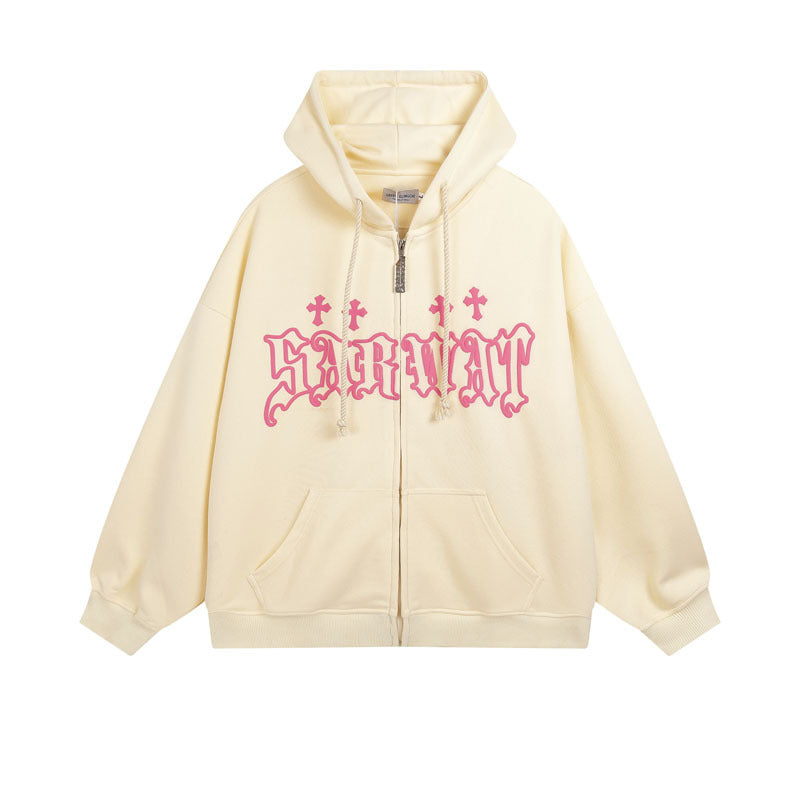 Women's Unisex Streetwear Zip-Up Hoodie