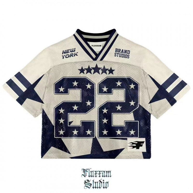 Men’s Mesh Short Sleeve Football Jersey