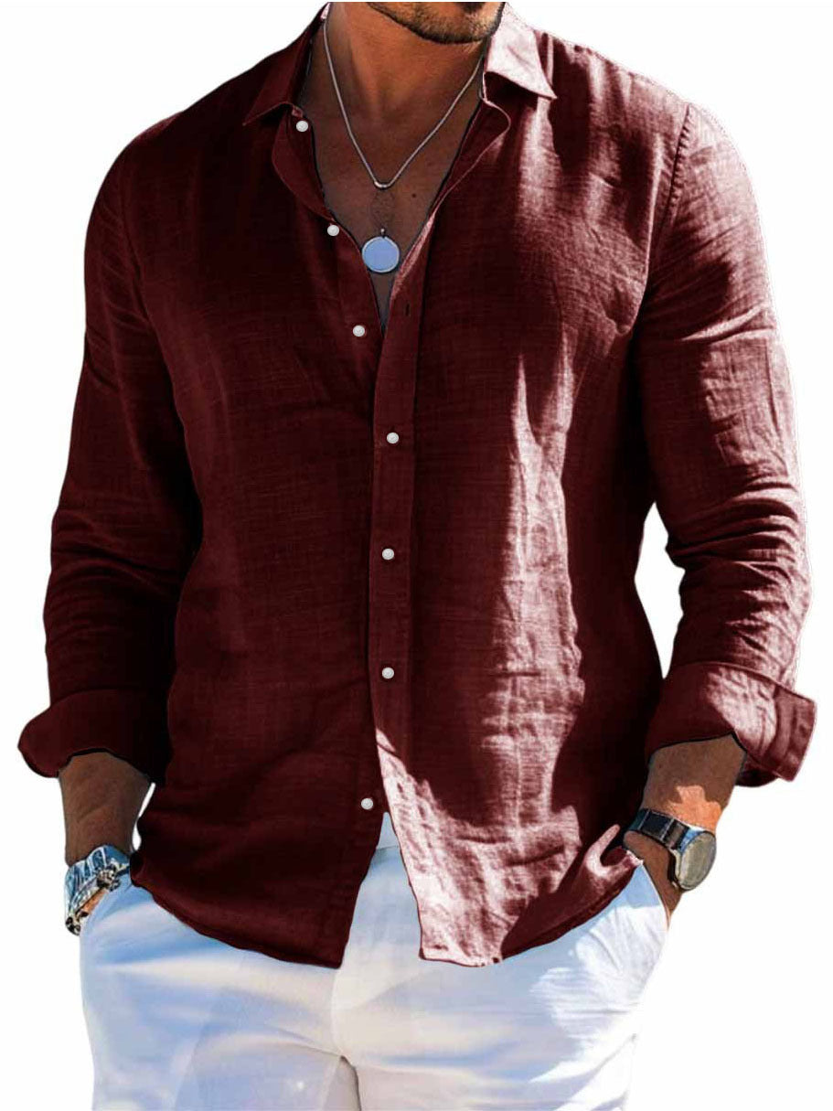 Men’s Hawaiian Print Button-Up Shirt