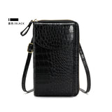 Women’s Vertical Leather Crossbody Phone Bag