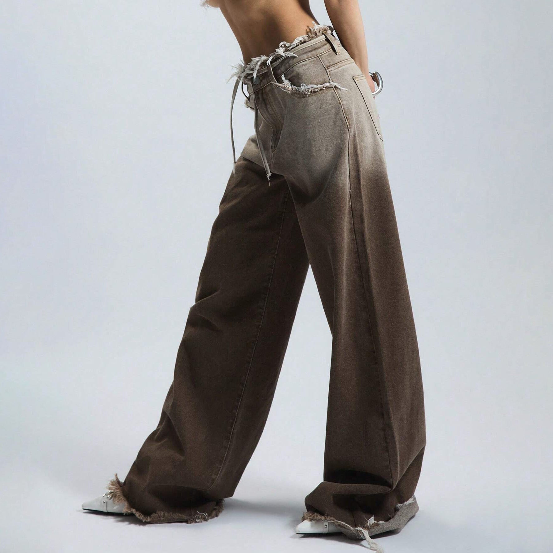 Women’s Gradient Wide-Leg Jeans