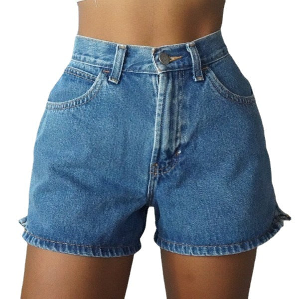 Women's High-Waisted Casual Denim Shorts