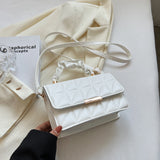 Women’s Diamond-Textured Pleated Handbag