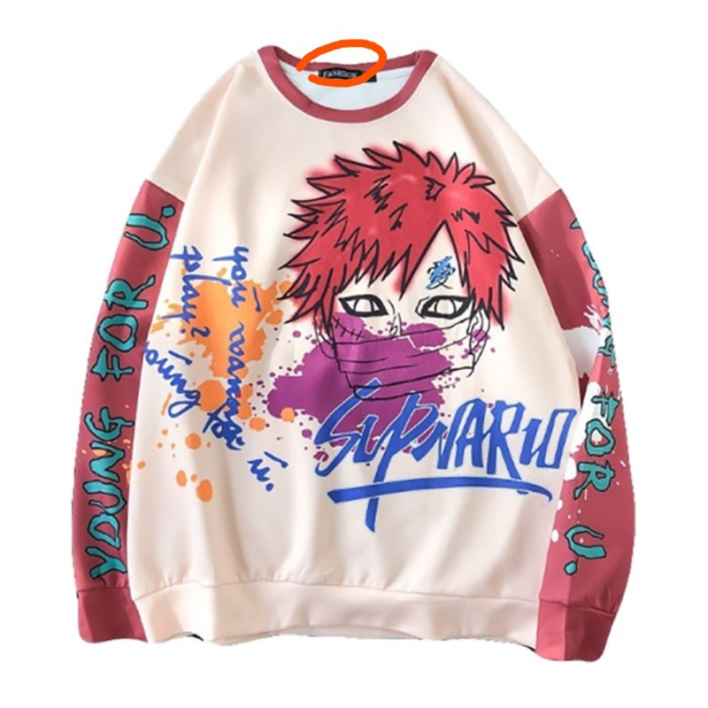 Men's Printed Casual Anime Hoodie