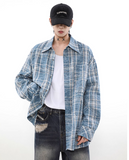 Men’s Retro Checkered Overshirt Jacket
