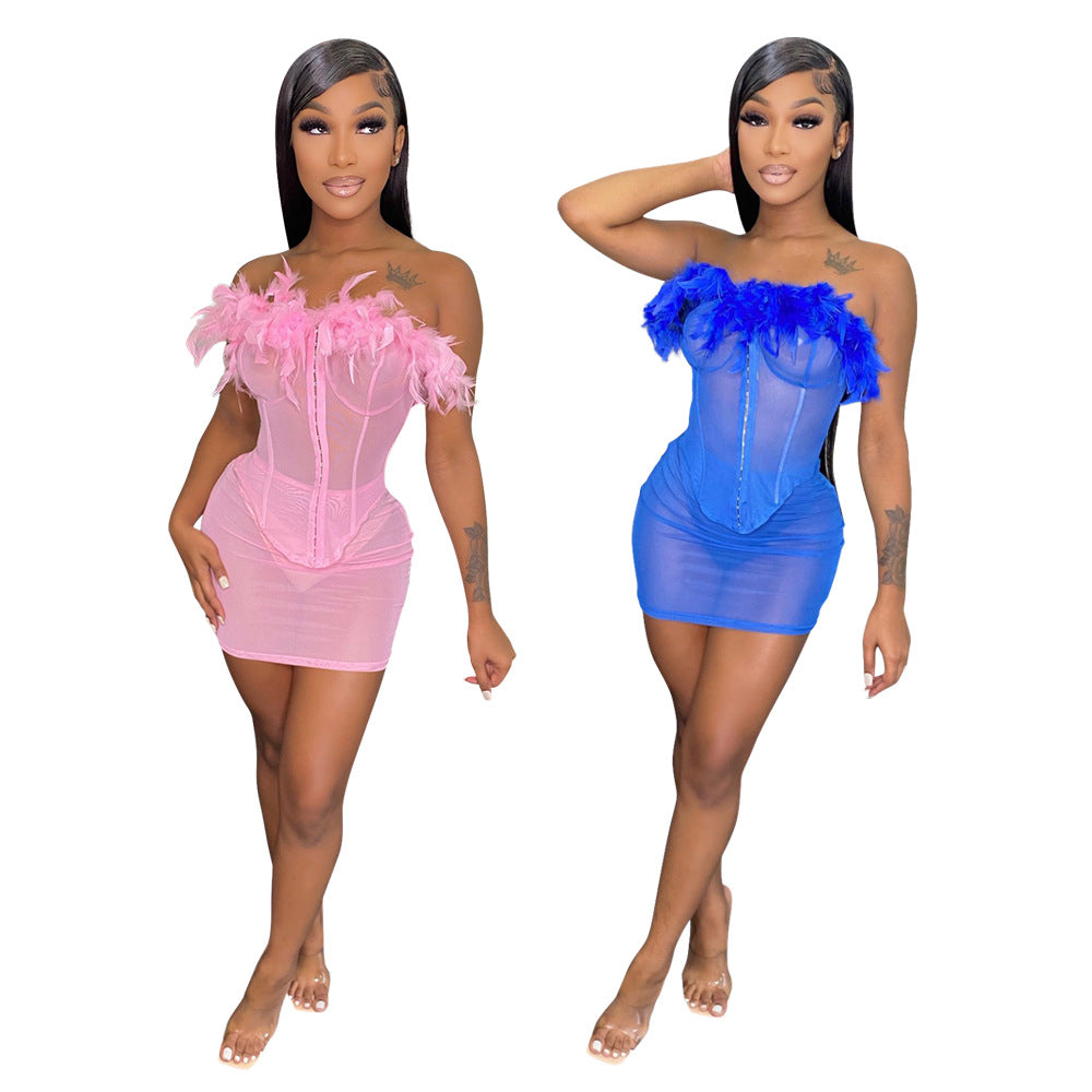 Women's Pure Color Sheer Mesh Top