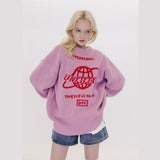 Women’s Pink Knit Pullover Sweater