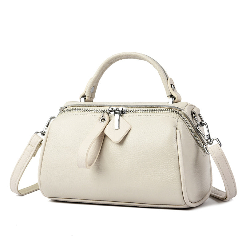 Women's Genuine Leather Boston Bag