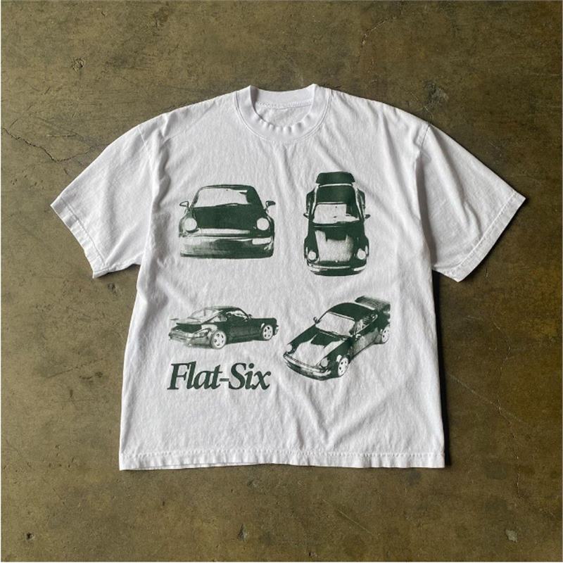 Men’s Oversized Heavy Cotton Retro Graphic T-Shirt