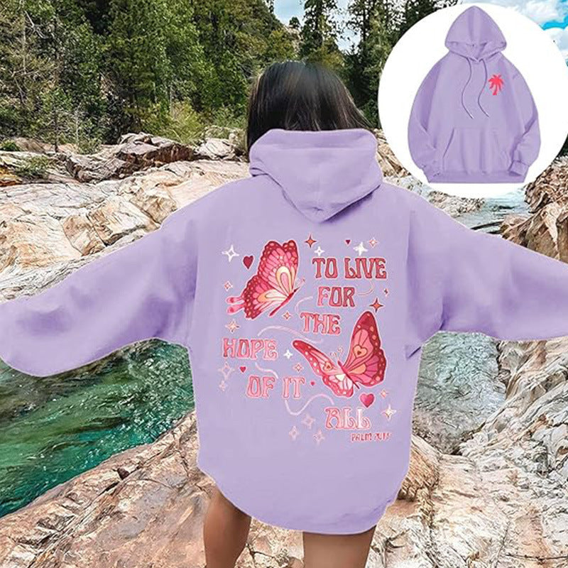 Women’s Off-Shoulder Love Graphic Hoodie