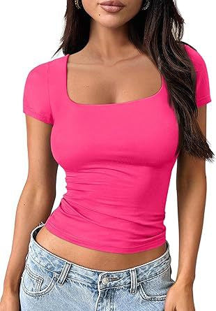 Women’s Classic U-Neck Short-Sleeve Tee