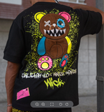 Men’s Oversized Bear Graphic T-Shirt