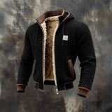 Men's Fleece Thickened Hooded Jacket