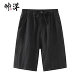 Men’s Wide-Leg Linen Shorts