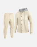 Men’s Waffle Knit Hooded Set