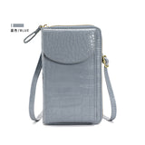 Women’s Vertical Leather Crossbody Phone Bag
