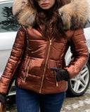 Women’s Cropped Cotton-Padded Jacket