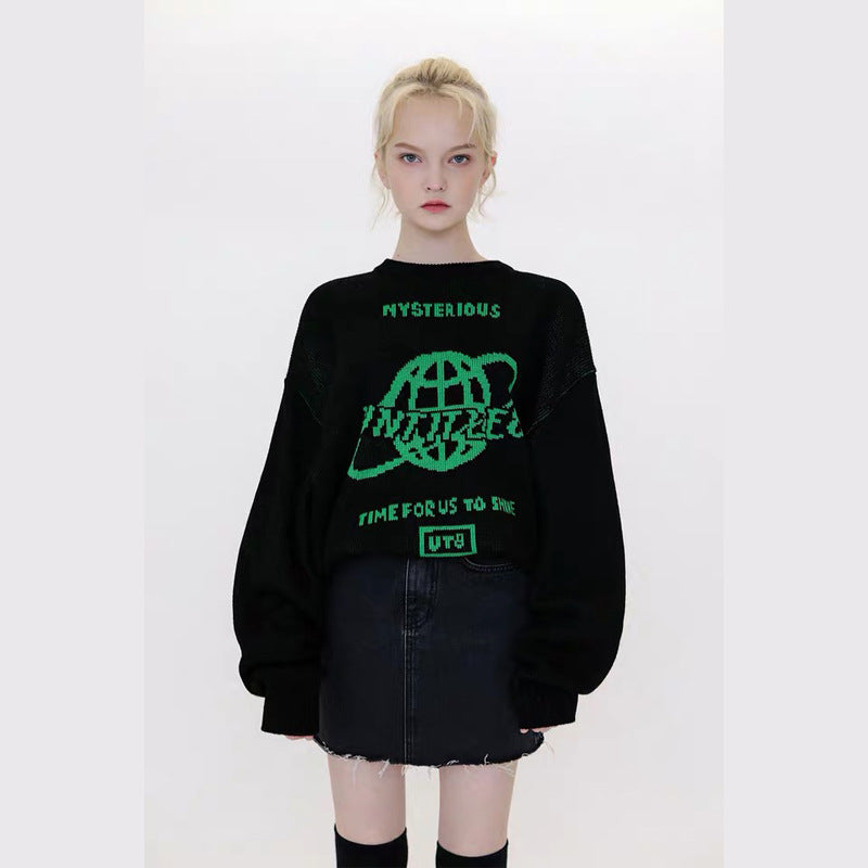 Women’s Pink Knit Pullover Sweater