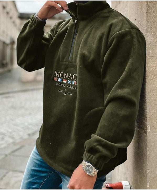 Men’s Embroidered Letter Hoodie
