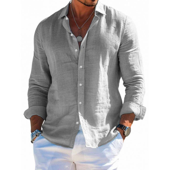 Men’s Hawaiian Print Button-Up Shirt