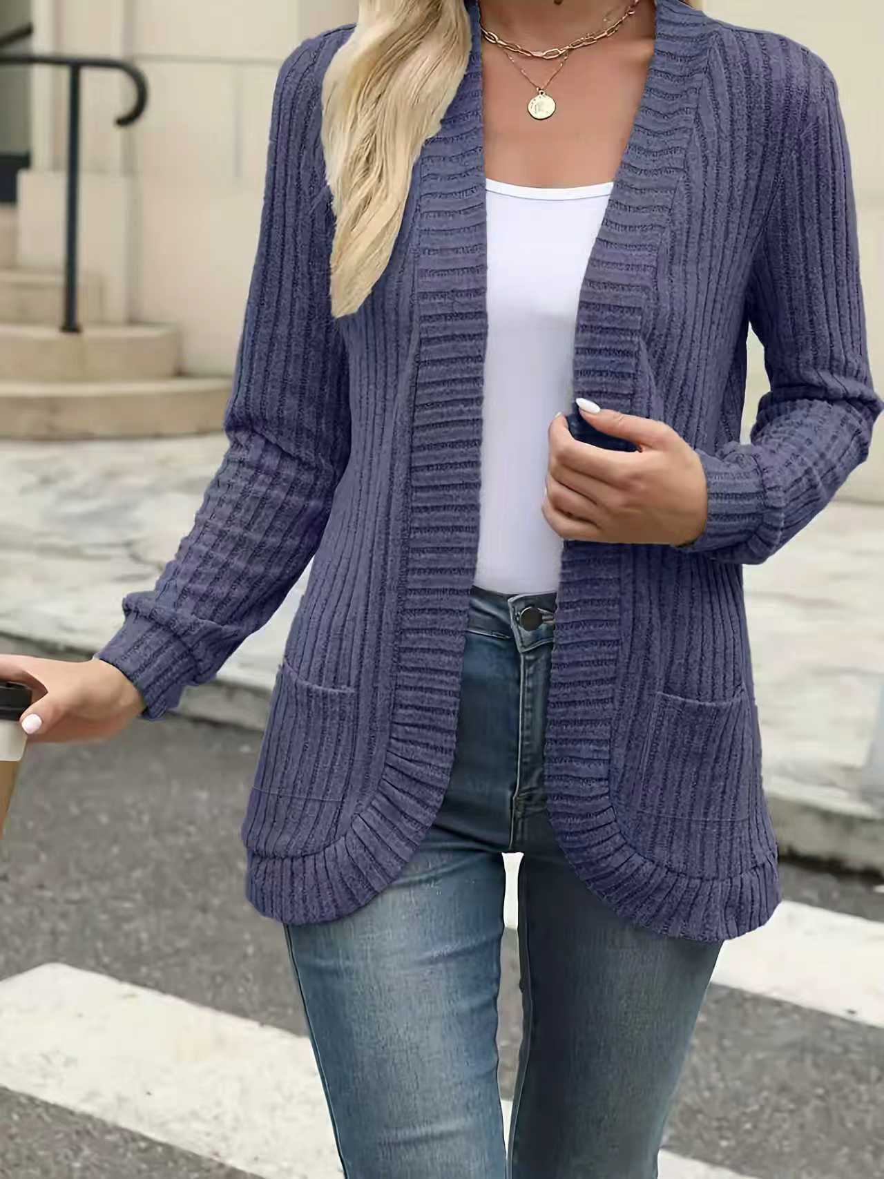 Women’s Textured Patchwork Cardigan