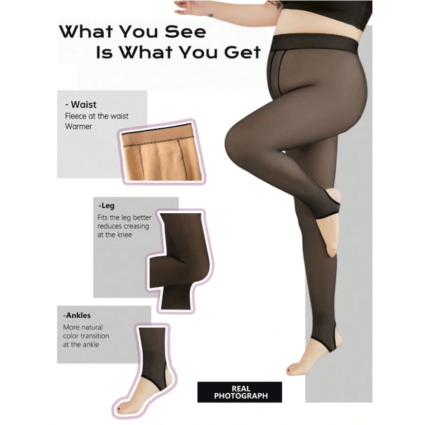 Women’s Sheer Fleece-Lined Leggings