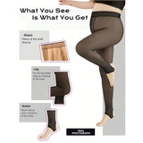 Women’s Sheer Fleece-Lined Leggings