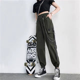Women's Cargo Pants with Bunched Feet