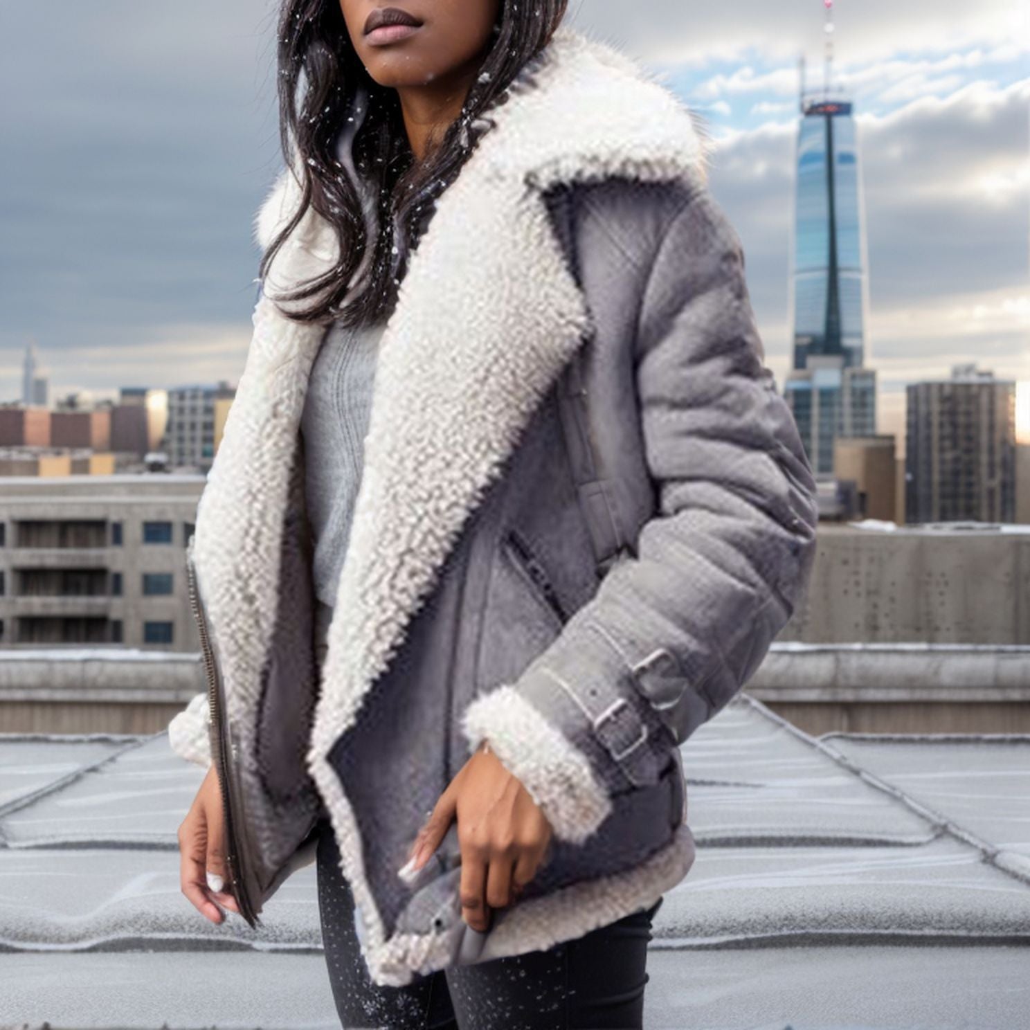 Women’s Suede Lambskin Coat