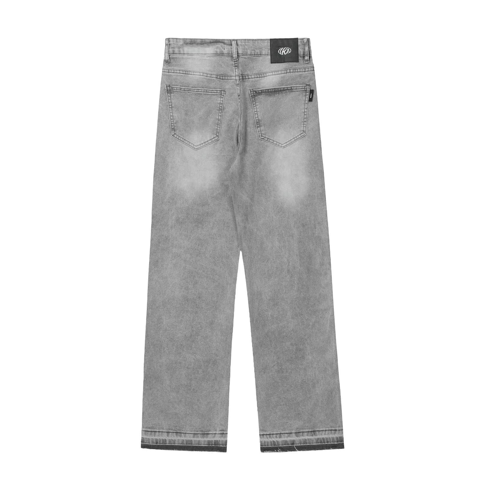 Men’s Washed Straight-Leg Denim Jeans