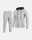 Men’s Waffle Knit Hooded Set