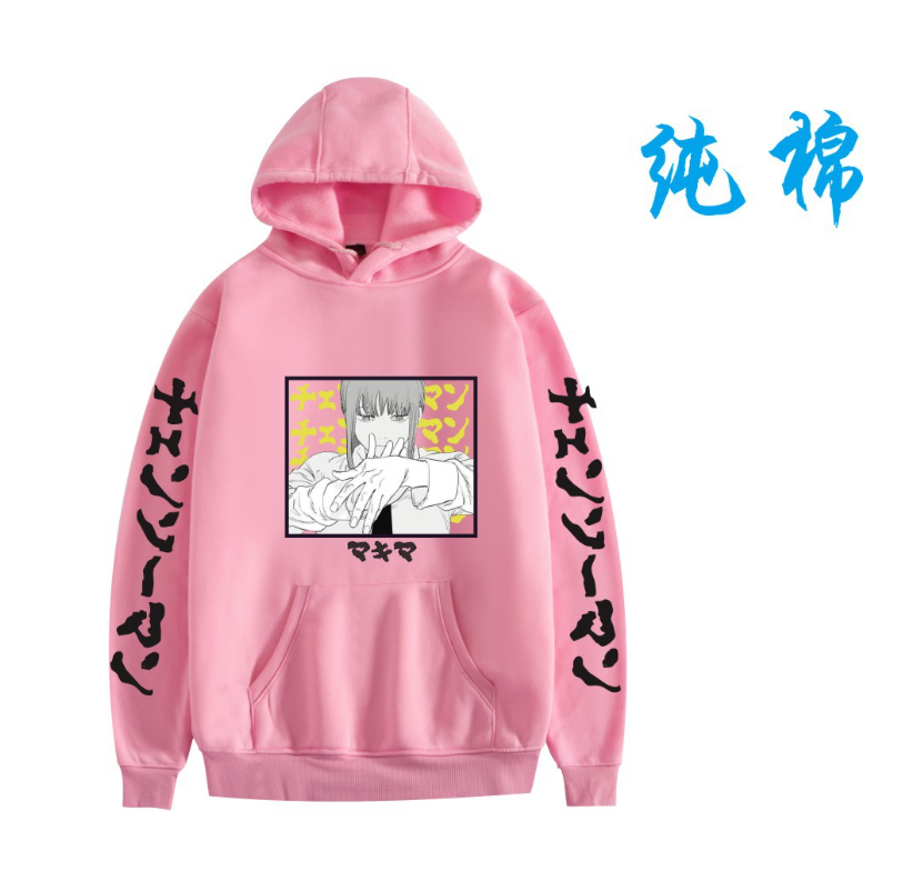 Men's Chainsaw Man Cotton Anime Hoodie