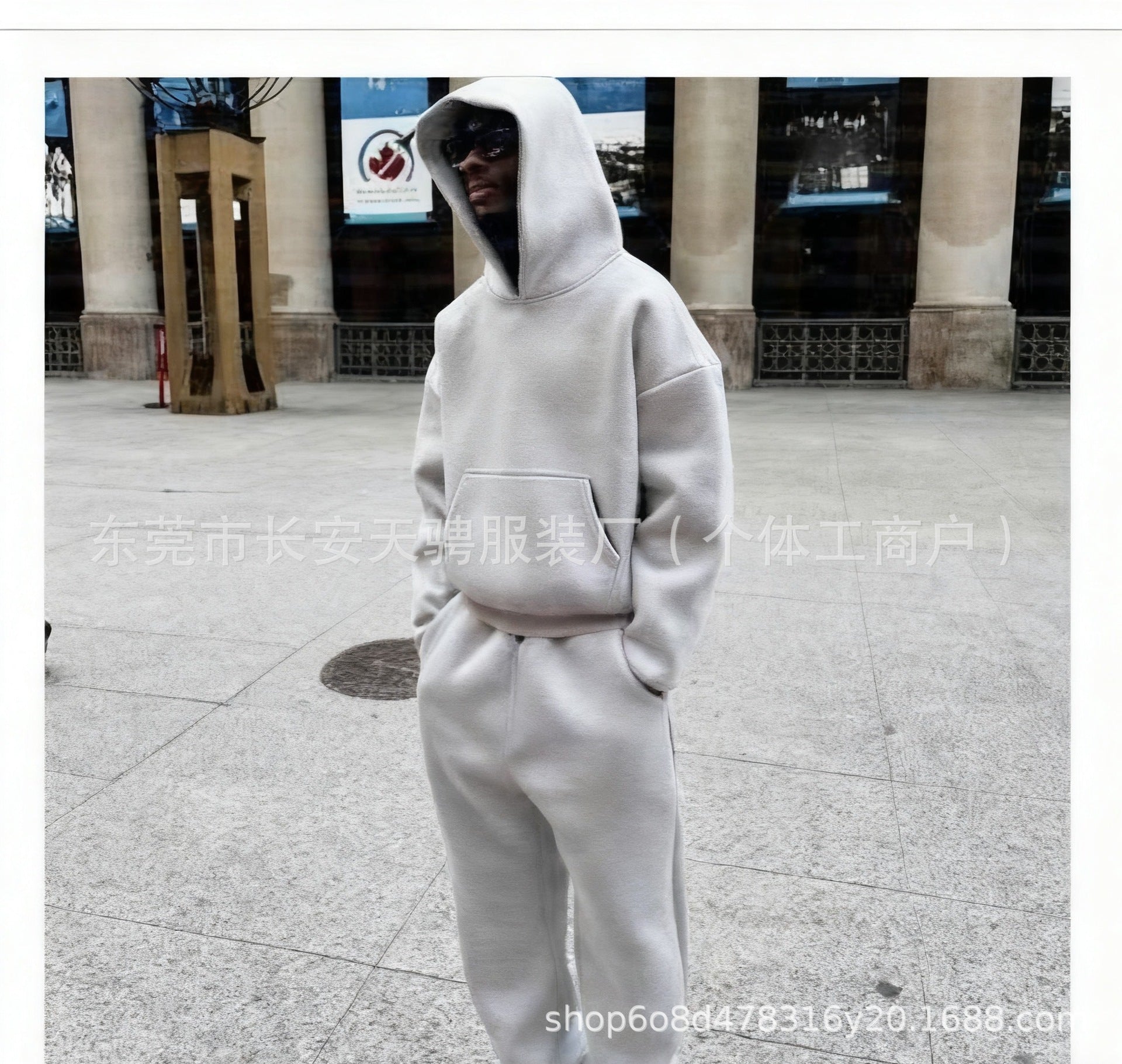 Men’s Plain Pullover Hoodie