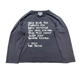 Men’s Long Sleeve Letter Print T-Shirt