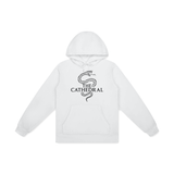 Men's The Cathedral White Snake Print Cotton Hoodie