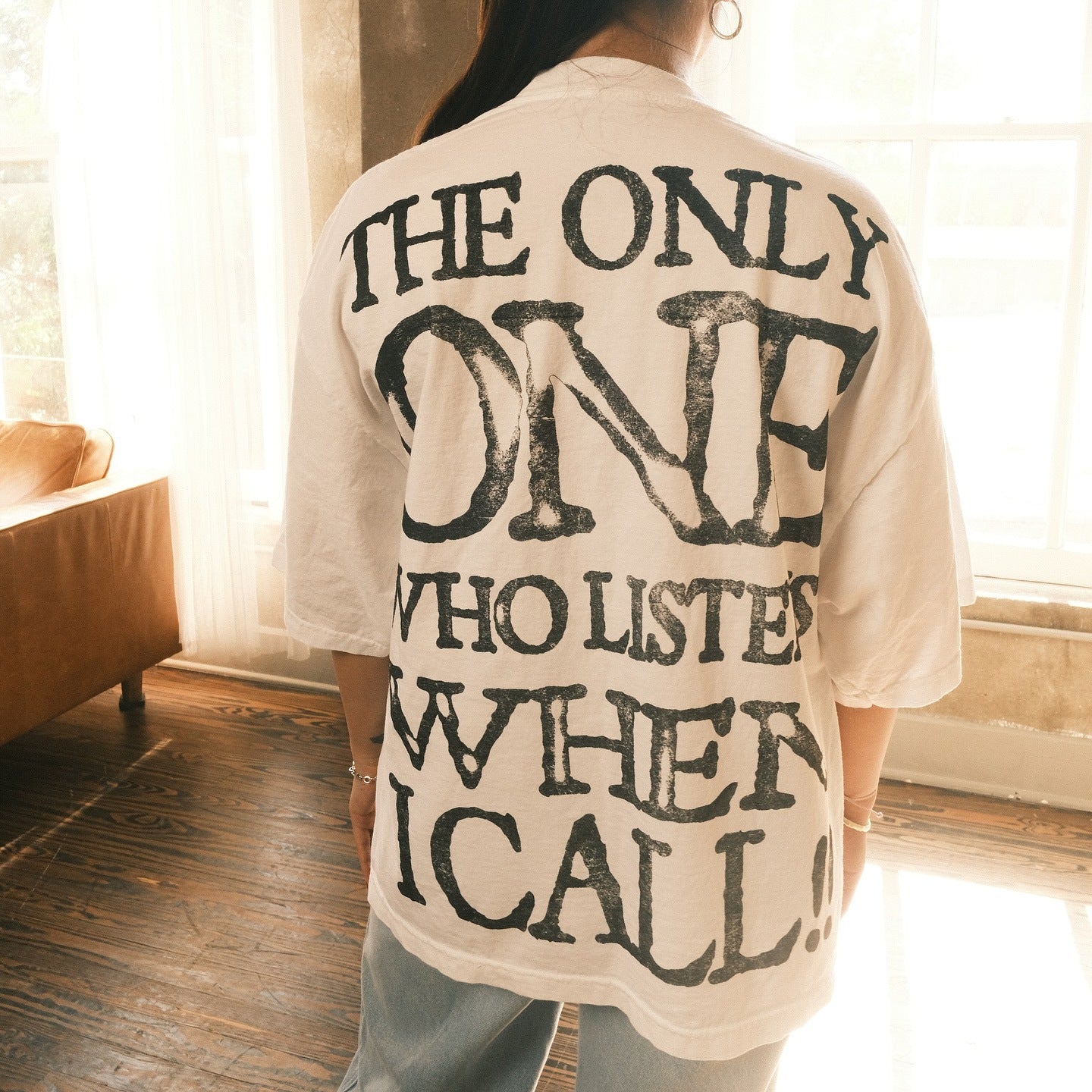 Men’s Y2K Letter Print T-Shirt