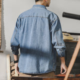 Men’s Long Sleeve Denim Work Shirt