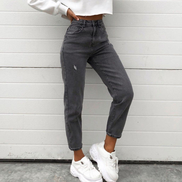 Women's Cropped Wide-Leg Harem Pants