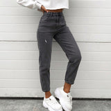wide-leg casual pants Spring solid color European and American fashion brand nine-part pants to show thin Haren pants