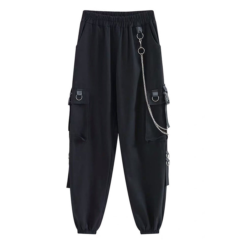 Women's Cargo Pants with Bunched Feet