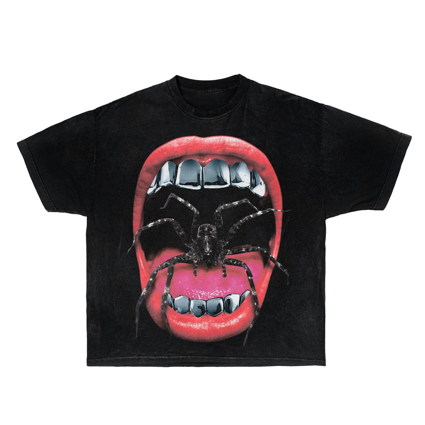 Men’s Lip Print Graphic T-Shirt