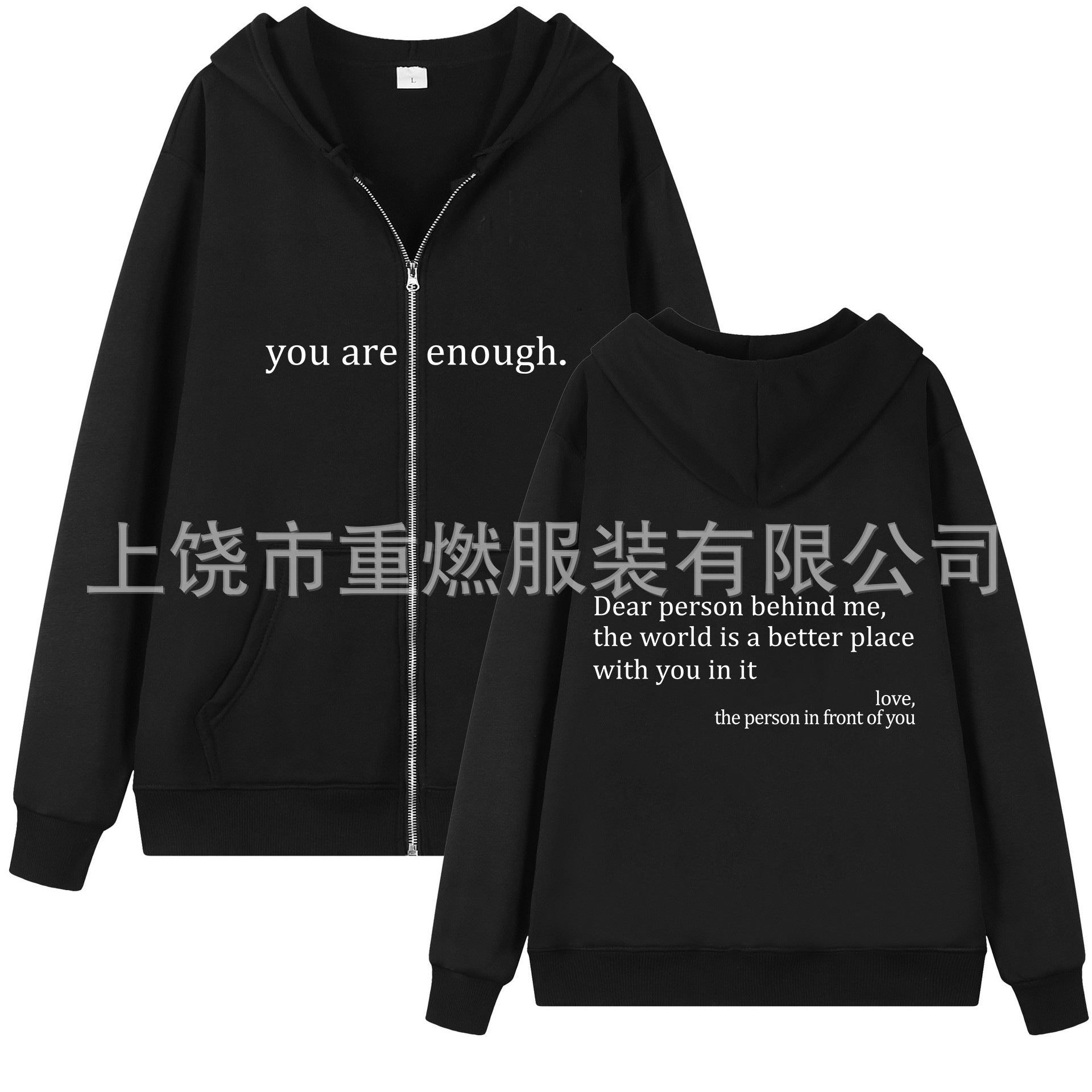 Women's Girls’ Oversized Zip-Up Hoodie Jacket
