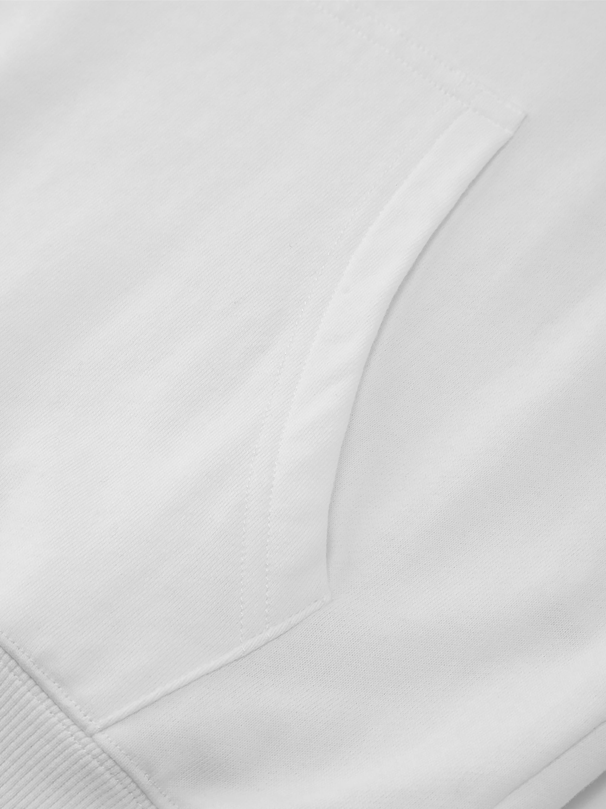 Men's The Cathedral White Snake Print Cotton Hoodie